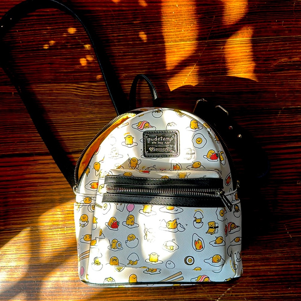Gudetama the lazy egg by Loungefly mini backpack